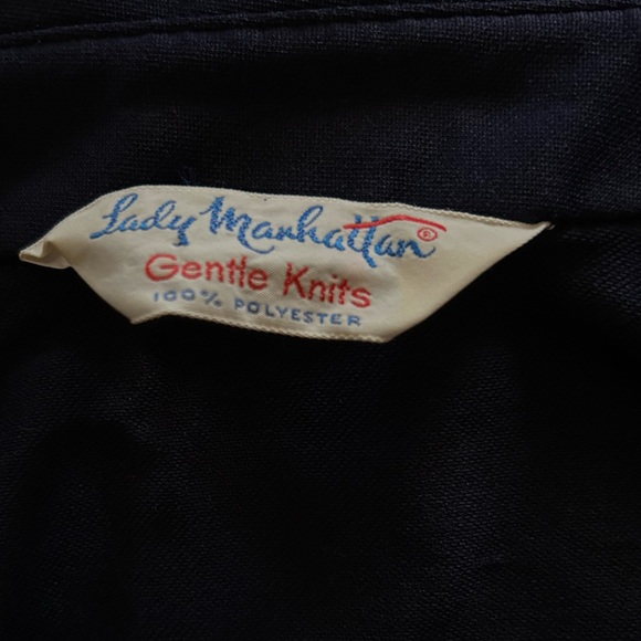 Lady Manhattan Gentle Knits Womens Button Up Top Shirt No Size - Picture 5 of 7